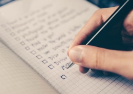 writing a checklist